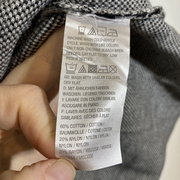 Isaac Mizrahi Live Small Zebra Animal Print 3/4 Sleeve Jacquard Cardigan Sweater - Picture 5 of 6